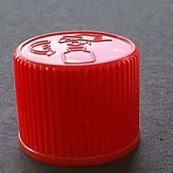 Screw cap PP, ø 18, various colors, childproof CRC, with PE liner 0,8 mm